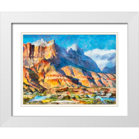 Great National Parks XI White Modern Wood Framed Art Print with Double Matting by Medeiros, Celito