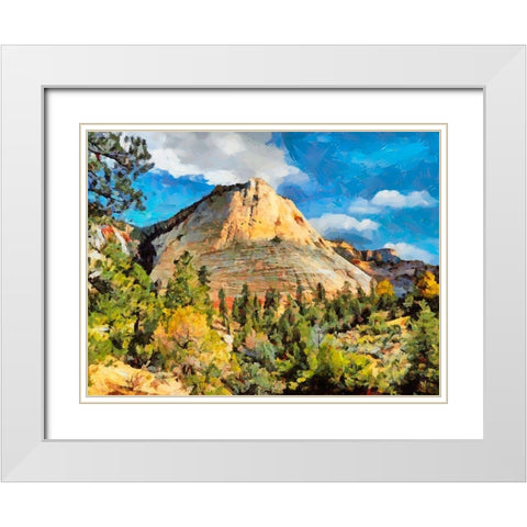 Great National Parks XIII White Modern Wood Framed Art Print with Double Matting by Medeiros, Celito