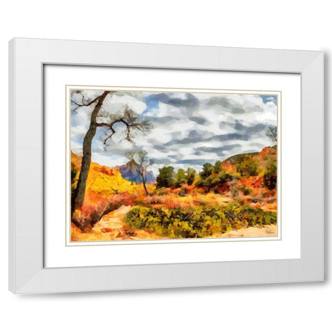 Great National Parks XIV White Modern Wood Framed Art Print with Double Matting by Medeiros, Celito