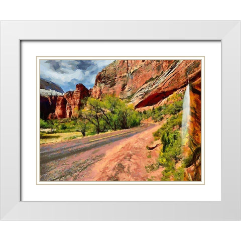 Beauty of Rocks XIV White Modern Wood Framed Art Print with Double Matting by Medeiros, Celito