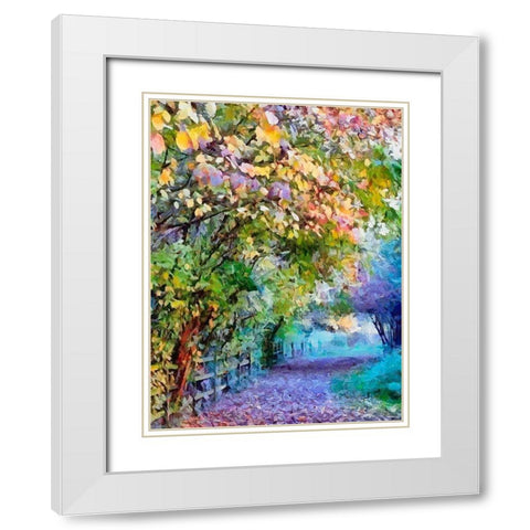 All Colors of Spring White Modern Wood Framed Art Print with Double Matting by Medeiros, Celito