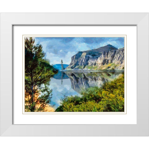 Great National Parks I White Modern Wood Framed Art Print with Double Matting by Medeiros, Celito