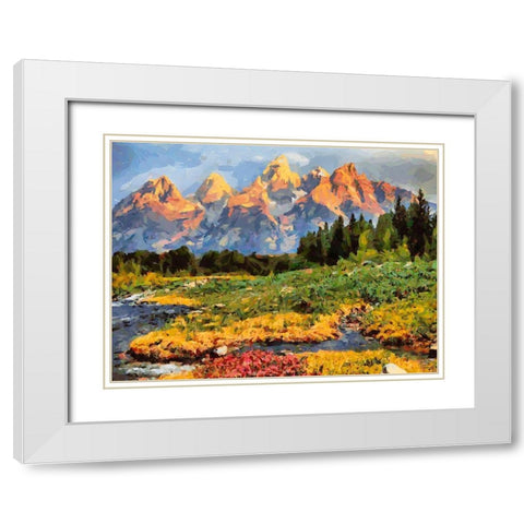 Great National Parks VII White Modern Wood Framed Art Print with Double Matting by Medeiros, Celito