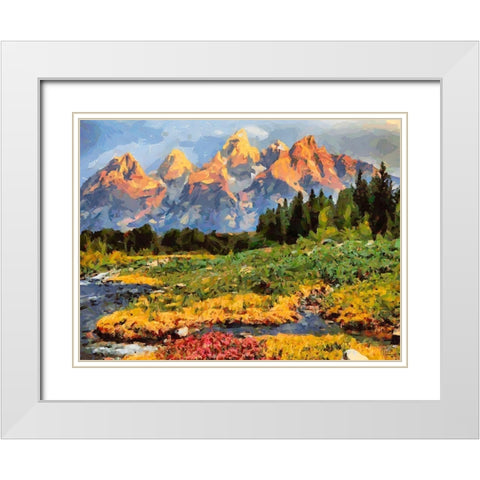 Great National Parks VII White Modern Wood Framed Art Print with Double Matting by Medeiros, Celito
