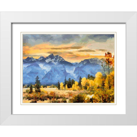 Great National Parks IX White Modern Wood Framed Art Print with Double Matting by Medeiros, Celito