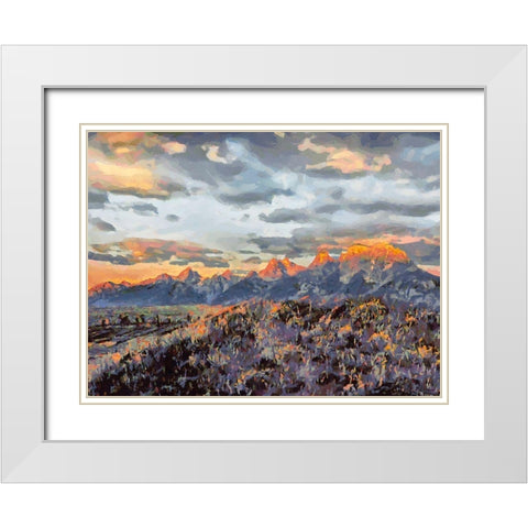 Great National Parks XII White Modern Wood Framed Art Print with Double Matting by Medeiros, Celito