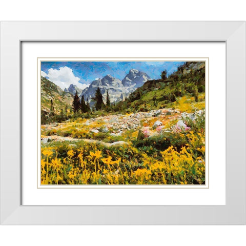 Great National Parks XIII White Modern Wood Framed Art Print with Double Matting by Medeiros, Celito