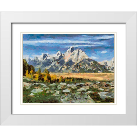 Great National Parks XIV White Modern Wood Framed Art Print with Double Matting by Medeiros, Celito