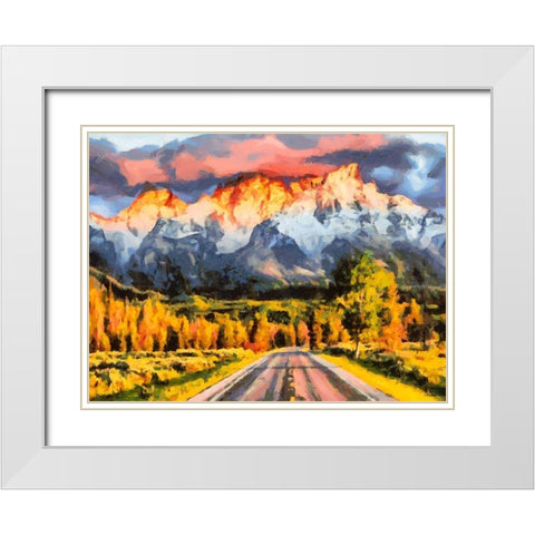 Great National Parks XVIII White Modern Wood Framed Art Print with Double Matting by Medeiros, Celito