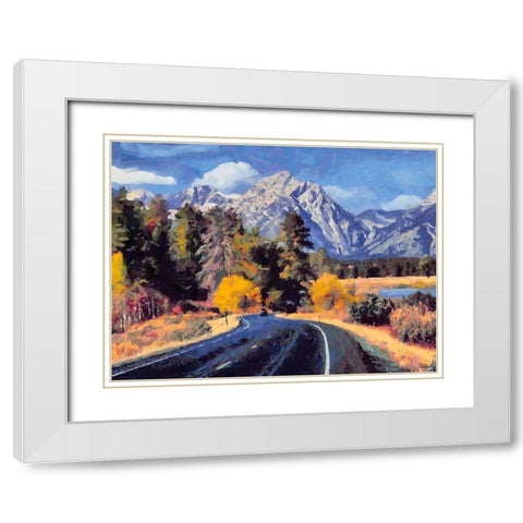 Great National Parks XIX White Modern Wood Framed Art Print with Double Matting by Medeiros, Celito