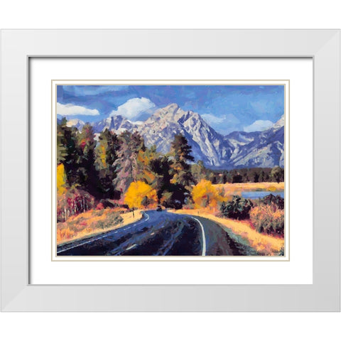 Great National Parks XIX White Modern Wood Framed Art Print with Double Matting by Medeiros, Celito