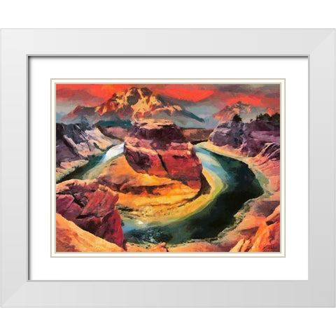 Great National Parks XXI White Modern Wood Framed Art Print with Double Matting by Medeiros, Celito