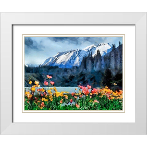 Great National Parks XXII White Modern Wood Framed Art Print with Double Matting by Medeiros, Celito