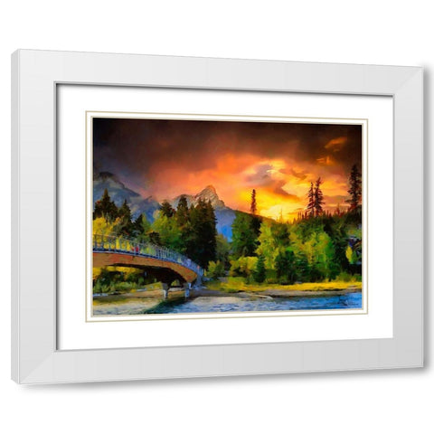 Great National Parks XXIII White Modern Wood Framed Art Print with Double Matting by Medeiros, Celito