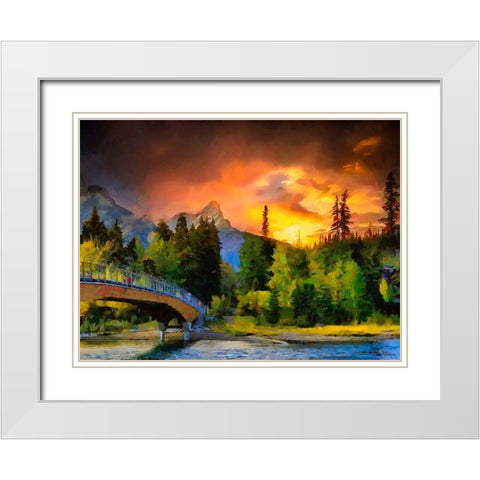 Great National Parks XXIII White Modern Wood Framed Art Print with Double Matting by Medeiros, Celito