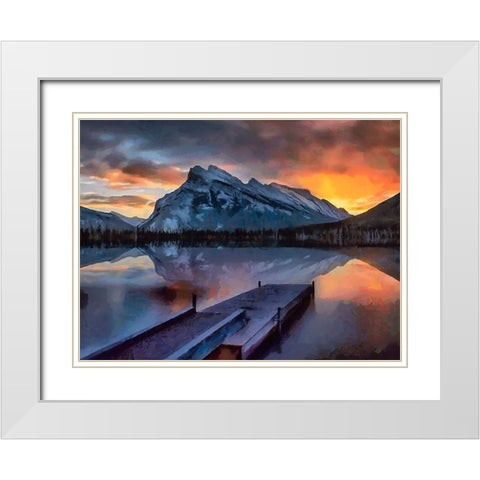 Great National Parks XXIV White Modern Wood Framed Art Print with Double Matting by Medeiros, Celito