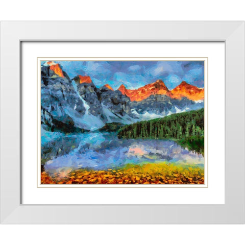 Great National Parks XXVI White Modern Wood Framed Art Print with Double Matting by Medeiros, Celito