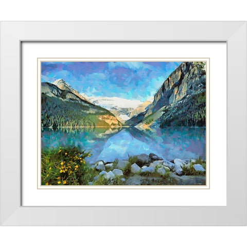 Great National Parks XXVII White Modern Wood Framed Art Print with Double Matting by Medeiros, Celito