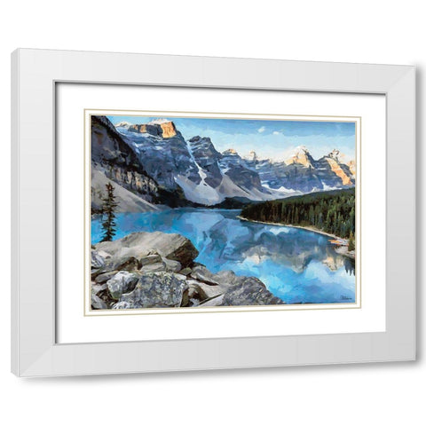 Great National Parks XXVIII White Modern Wood Framed Art Print with Double Matting by Medeiros, Celito