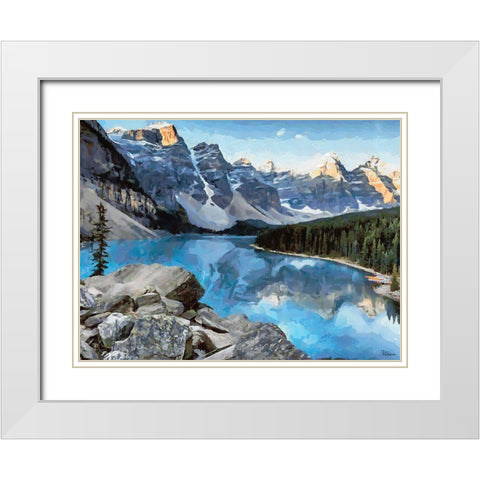 Great National Parks XXVIII White Modern Wood Framed Art Print with Double Matting by Medeiros, Celito