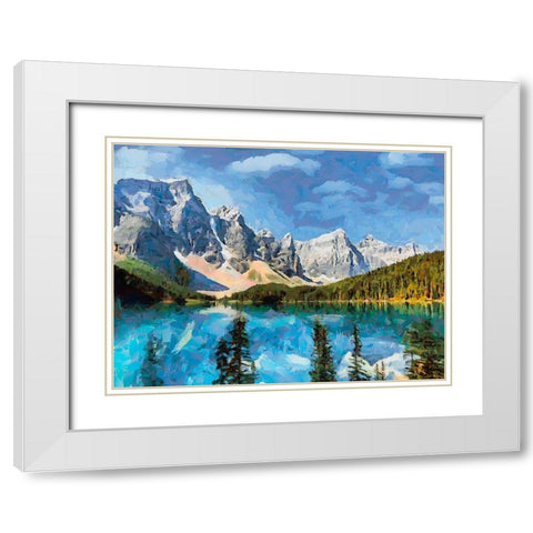 Great National Parks XXIX White Modern Wood Framed Art Print with Double Matting by Medeiros, Celito