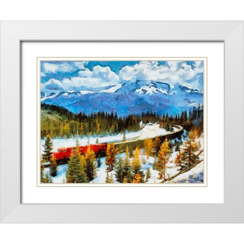 Great National Parks XXXVIII White Modern Wood Framed Art Print with Double Matting by Medeiros, Celito