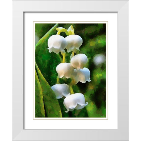 Spring Floral Variations XXXVI White Modern Wood Framed Art Print with Double Matting by Medeiros, Celito