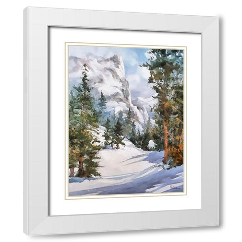 Sunny Day in Winter III White Modern Wood Framed Art Print with Double Matting by Medeiros, Celito