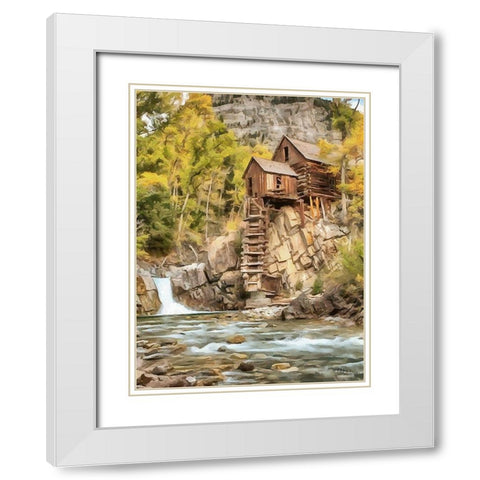 Mill Collection VIII White Modern Wood Framed Art Print with Double Matting by Medeiros, Celito