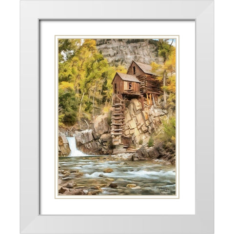 Mill Collection VIII White Modern Wood Framed Art Print with Double Matting by Medeiros, Celito