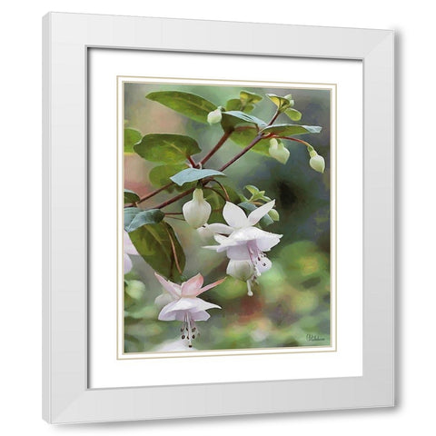 I like Flowers V White Modern Wood Framed Art Print with Double Matting by Medeiros, Celito