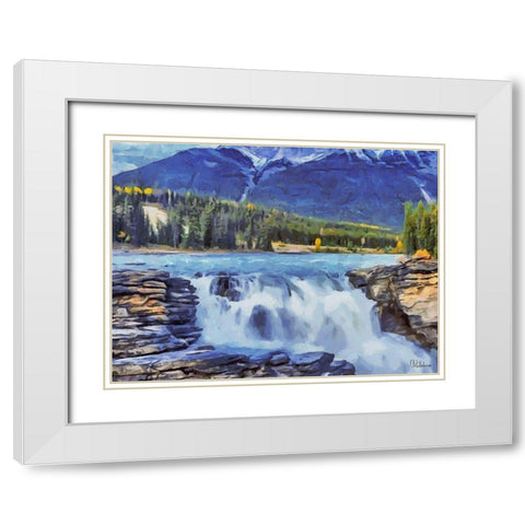 Rocky Mountains III White Modern Wood Framed Art Print with Double Matting by Medeiros, Celito