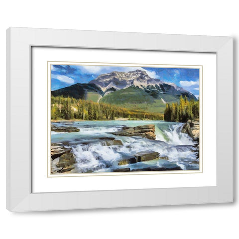 Rocky Mountains IV White Modern Wood Framed Art Print with Double Matting by Medeiros, Celito