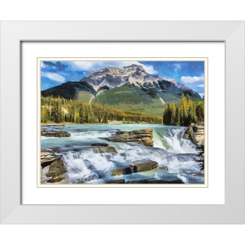 Rocky Mountains IV White Modern Wood Framed Art Print with Double Matting by Medeiros, Celito