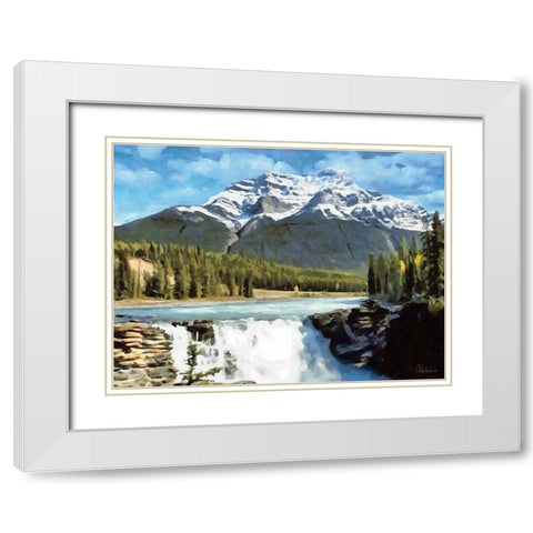 Rocky Mountains VI White Modern Wood Framed Art Print with Double Matting by Medeiros, Celito