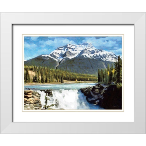 Rocky Mountains VI White Modern Wood Framed Art Print with Double Matting by Medeiros, Celito