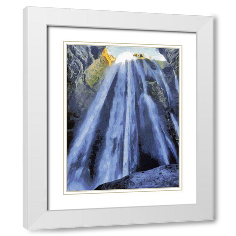 Beautiful nature in Iceland XLVI White Modern Wood Framed Art Print with Double Matting by Medeiros, Celito