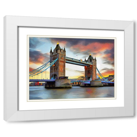 Travel Destination around the World I White Modern Wood Framed Art Print with Double Matting by Medeiros, Celito