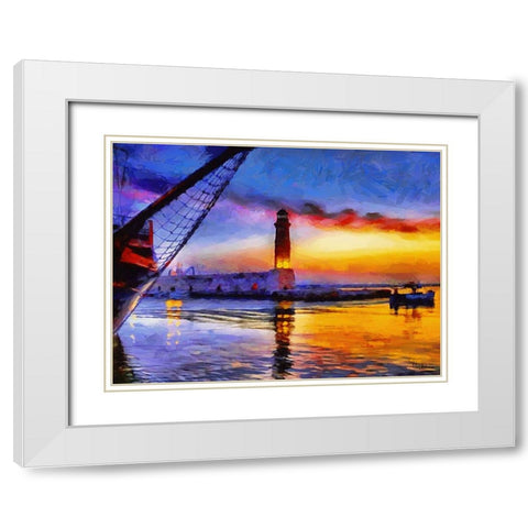 Travel Destination around the World VI White Modern Wood Framed Art Print with Double Matting by Medeiros, Celito