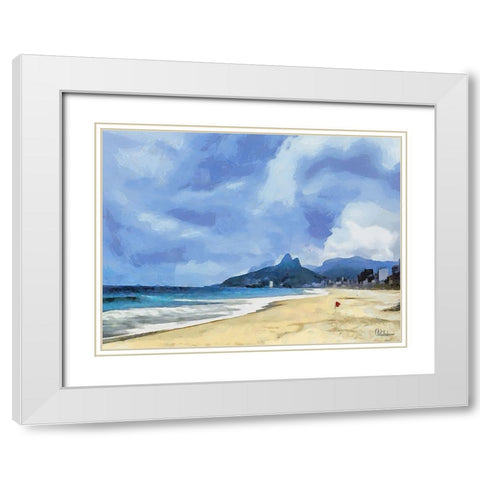 Travel Destination around the World IX White Modern Wood Framed Art Print with Double Matting by Medeiros, Celito