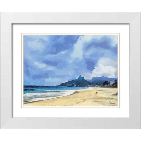 Travel Destination around the World IX White Modern Wood Framed Art Print with Double Matting by Medeiros, Celito