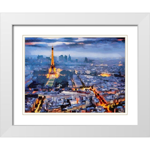 Travel Destination around the World XIV White Modern Wood Framed Art Print with Double Matting by Medeiros, Celito