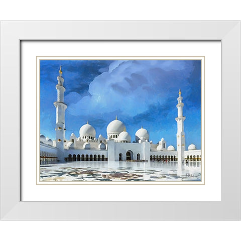 Travel Destination around the World XVI White Modern Wood Framed Art Print with Double Matting by Medeiros, Celito