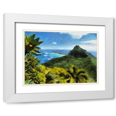 Travel Destination around the World XXI White Modern Wood Framed Art Print with Double Matting by Medeiros, Celito