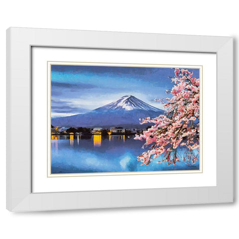 Travel Destination around the World XXIV White Modern Wood Framed Art Print with Double Matting by Medeiros, Celito