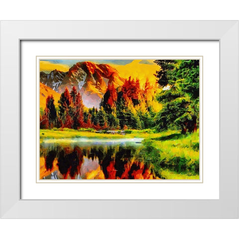 Travel Destination around the World XXVIII White Modern Wood Framed Art Print with Double Matting by Medeiros, Celito