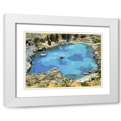 Travel Destination around the World XXIX White Modern Wood Framed Art Print with Double Matting by Medeiros, Celito