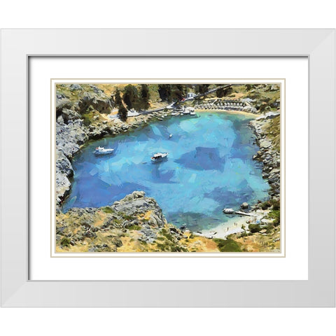 Travel Destination around the World XXIX White Modern Wood Framed Art Print with Double Matting by Medeiros, Celito