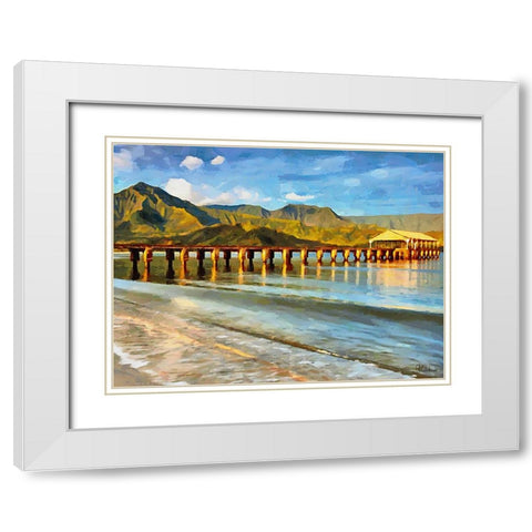 Travel Destination around the World XXX White Modern Wood Framed Art Print with Double Matting by Medeiros, Celito