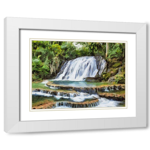 Travel Destination around the World XXXIII White Modern Wood Framed Art Print with Double Matting by Medeiros, Celito